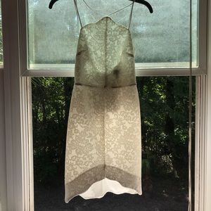 TopShop White Lace Highneck Dress